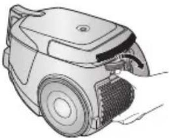 SAMSUNG VC08QVNDCRD/EG - CLEANING THE OUTLET FILTER - 1