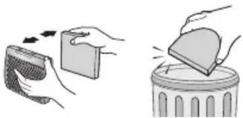 SAMSUNG VC08QVNDCRD/EG - CLEANING THE OUTLET FILTER - 2