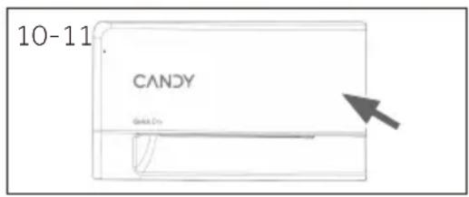 CANDY GD 10N3B-S - Svuotare il serbatoio dell'acqua - 2