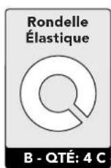 Rondelle Élastique B - QTÉ: 4 C
