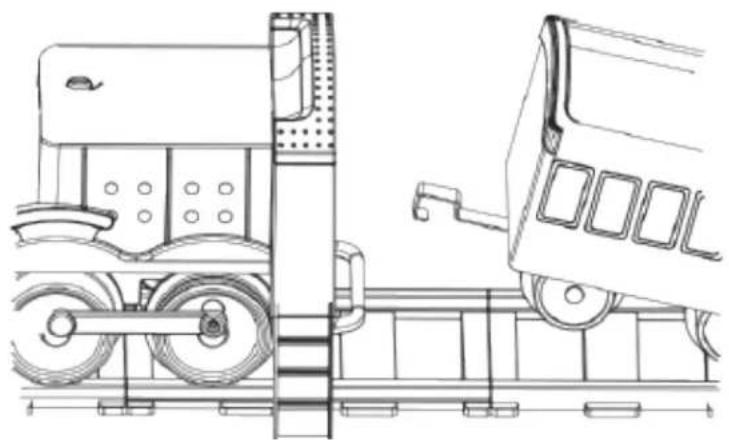 Rollplay Steam Train - Step Assembly: - 1