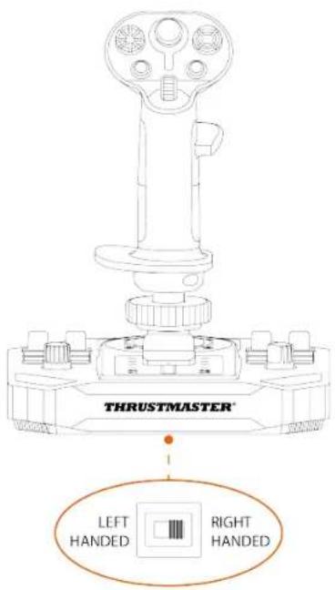 THRUSTMASTER Sol-R 3 AVA Grip Add-On - Aseta sauvaohjain oikeakätiseen tilaan: - 1