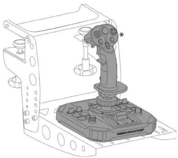 THRUSTMASTER Sol-R 5 Base - 将飞行手柄\*安装到底座上 - 4
