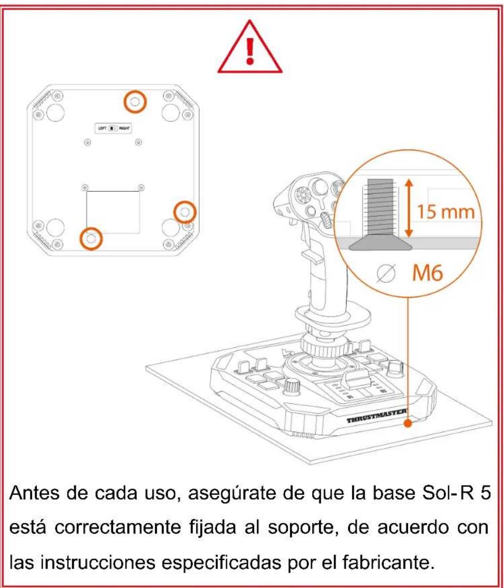 THRUSTMASTER Sol-R 5 Base - Instalación en un soporte - 1