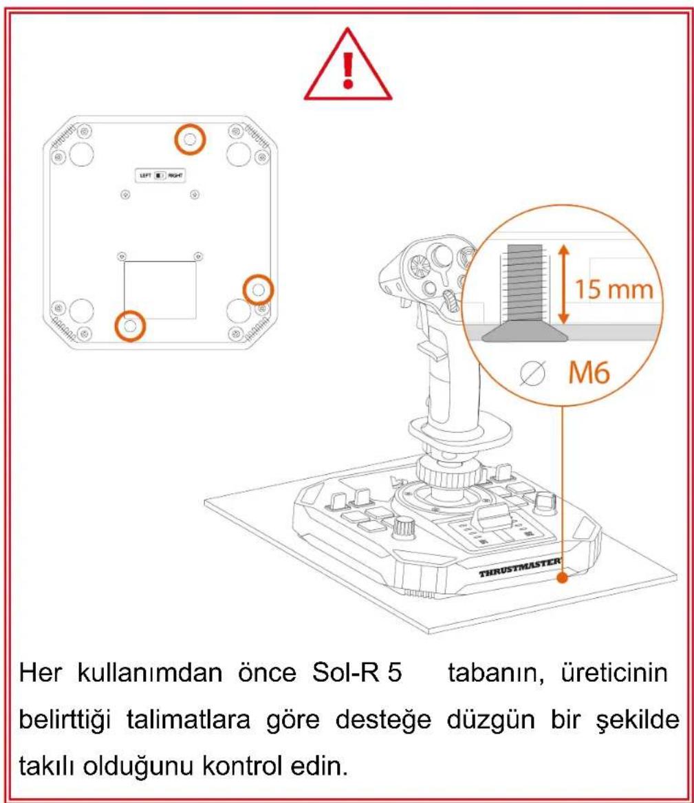 THRUSTMASTER Sol-R 5 Base - Bir desteğe monte etme - 1