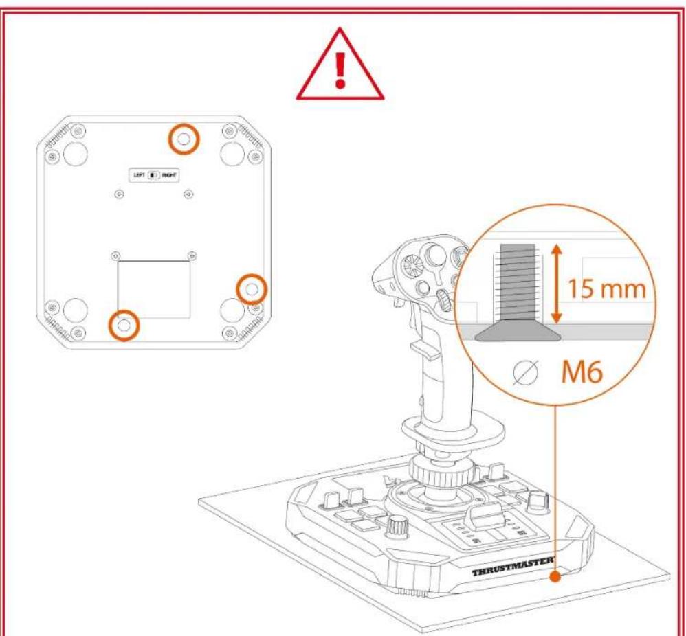 THRUSTMASTER Sol-R 5 Base - Instalace na podpěře - 1