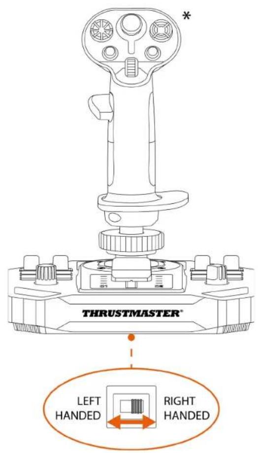 THRUSTMASTER Sol-R 5 Base - Tryb praworęczny lub leworęczny - 1