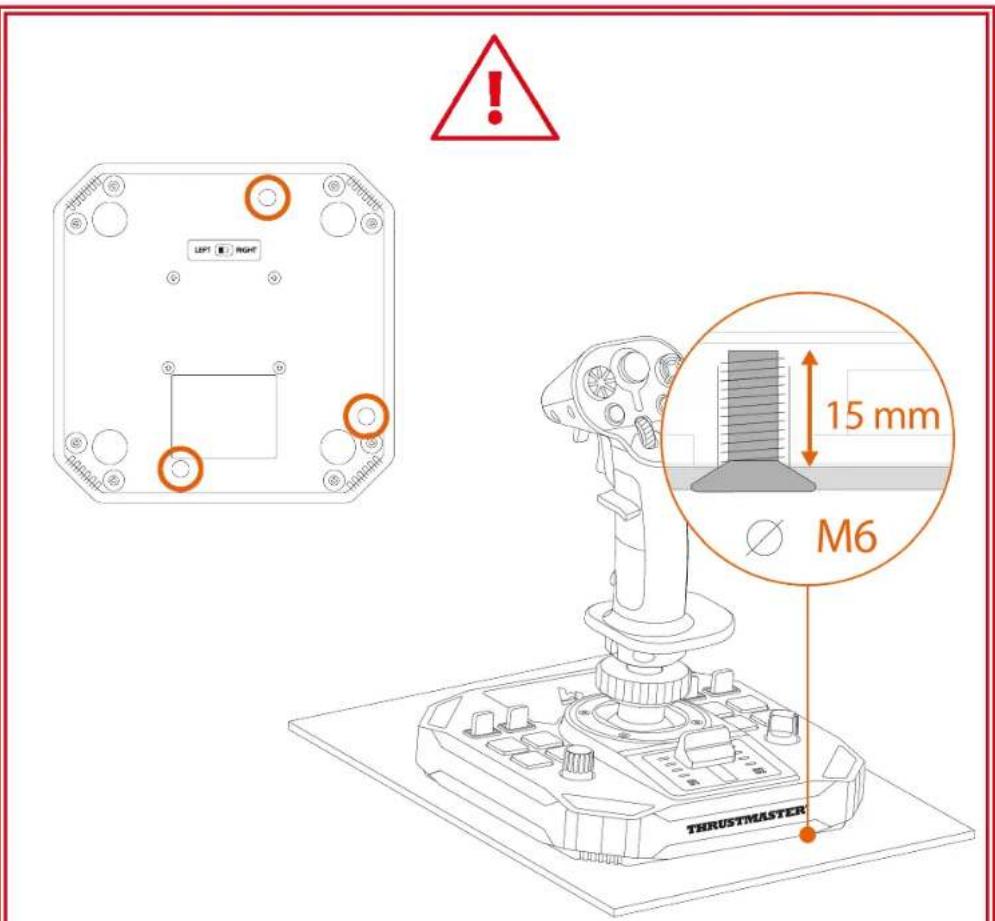 THRUSTMASTER Sol-R 5 Base - Installazione su un supporto - 1