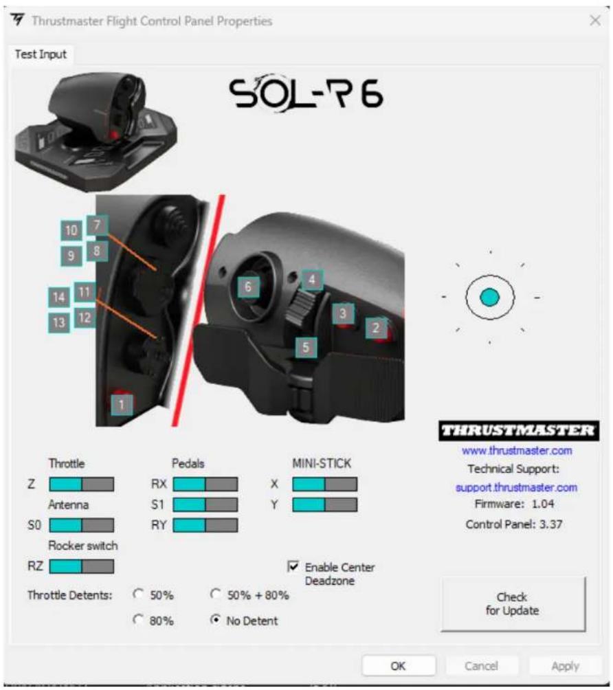 THRUSTMASTER Sol-R 6 Throttle - 控制面板 - 3