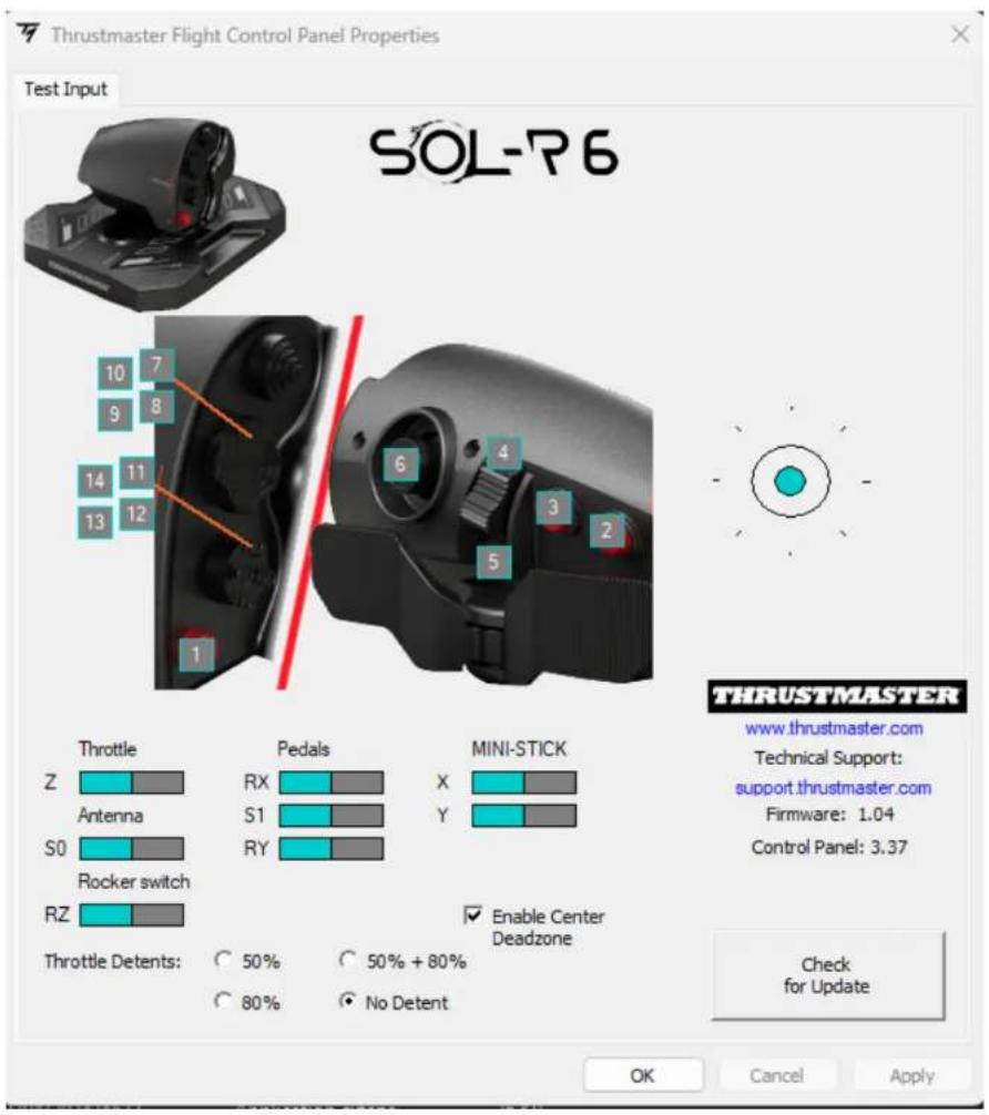 THRUSTMASTER Sol-R 6 Throttle - Control Panel - 2