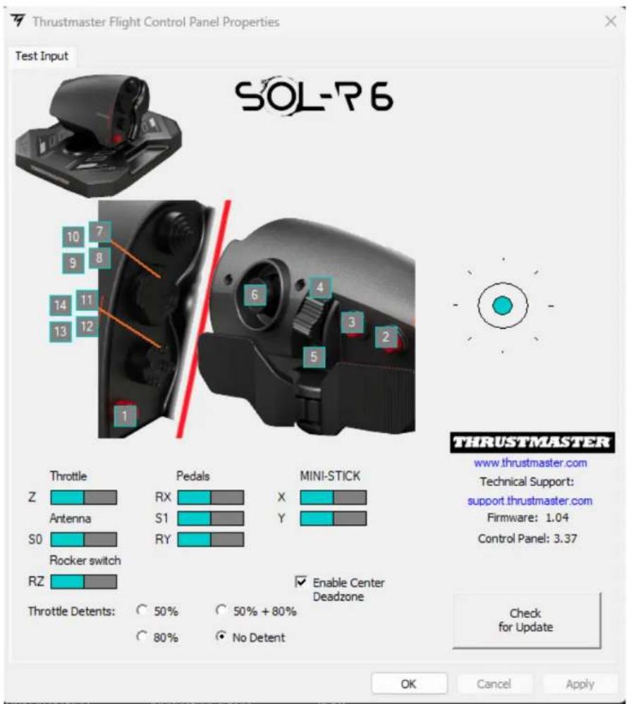 THRUSTMASTER Sol-R 6 Throttle - Панель управления - 3