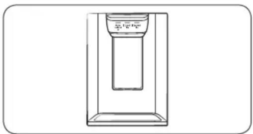 SAMSUNG RS22T5201SS - Dispensador de agua/hielo (solo para los modelos correspondientes) - 1