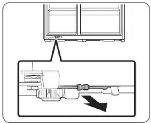 SAMSUNG RS22T5201SS - Disconnect the water line (Dispenser models only) - 1