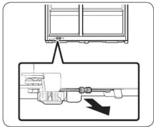 SAMSUNG RS23A500SS - Disconnect the water line - 1