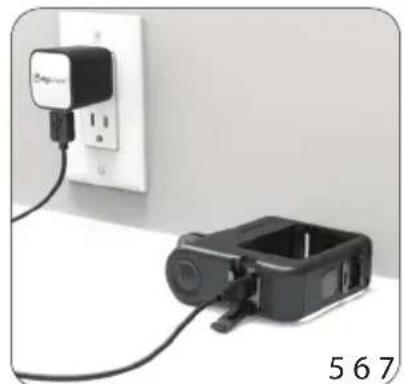 Digipower RF-REFUEL10 - PRÉPARATION DE LA CAMÉRA POUR UTILISATION AVEC L'ACTIONPACK - 7