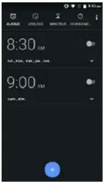 BLU Grand 5.5 HD II - Créer une nouvelle alarme - 1