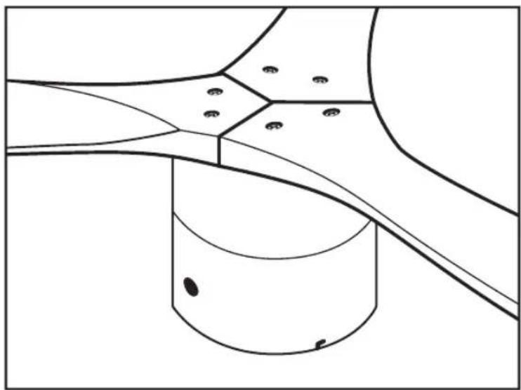 Pure technical line drawing of a mechanical component or assembly without any text, numbers, or symbols