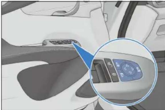 BYD DOLPHIN (2025) - Commande de réglage du rétroviseur latéral - 1