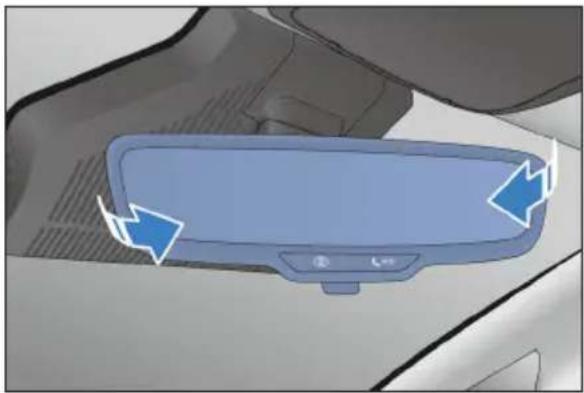 BYD DOLPHIN (2025) - Réglage manuel du rétroviseur intérieur - 1
