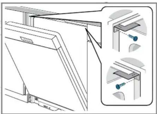 BOSCH SHV53D73UC - Fixer le montage par le haut et latéral - 2