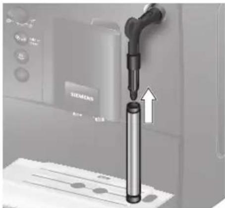 SIEMENS TE501205GB - Чистка насадки для приготовления молочной пены - 7