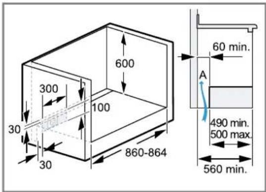 BOSCH VGD553FR0 - Installation below a worktop - 1