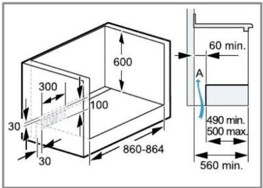 BOSCH VGD553FR0 - Installation sous un plan de travail - 1