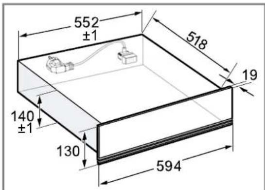 SIEMENS BD911C1B0 - Dimensioni dell'apparecchio - 1