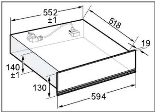 SIEMENS BD911C1B0 - Dimensiones del aparato - 1