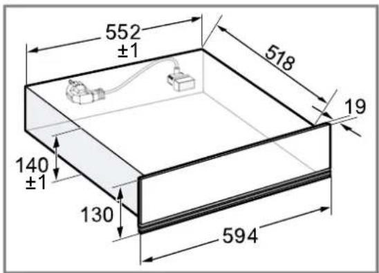 SIEMENS BD911C1B0 - Dimensions de l'appareil - 1