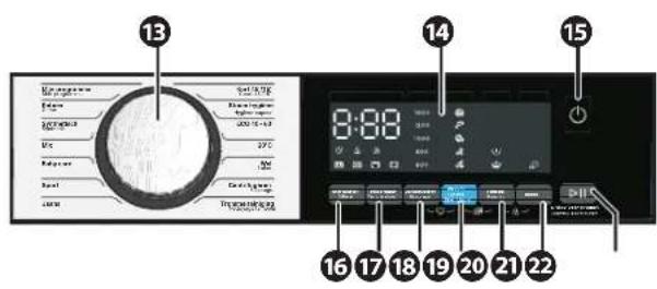 Wisberg WBWM1A3W8NB - OPERATING PANEL - 1