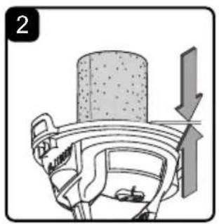 Vacmaster DVOM202P 1101 - INSTALLATION DU FILTRE RÉUTILISABLE EN TISSU - 1