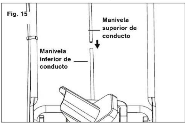 Snow Joe 24V-X2-SB18-MAX - Ensamblado de la manivela del conducto - 6