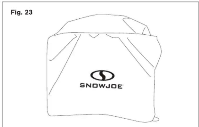 Snow Joe 24V-X2-SB18-MAX - Uso de la cubierta de almacenamiento - 2