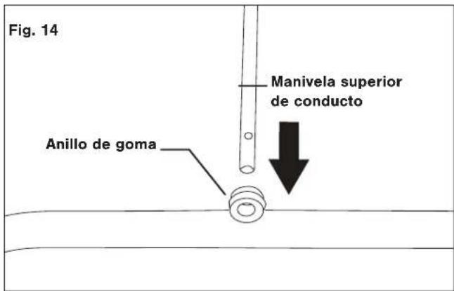 Snow Joe 24V-X2-SB18-MAX - Ensamblado de la manivela del conducto - 5