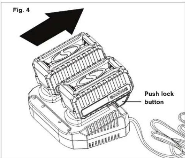 Snow Joe 24V-X2-SB18-MAX - Charging the Batteries - 4