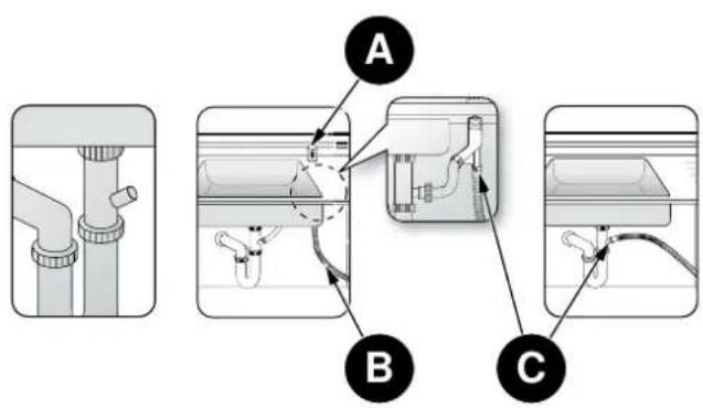 BERTAZZONI DW24T3IPT - DRAIN HOSE CONNECTION - 2