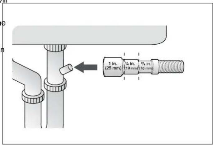 BERTAZZONI DW24T3IPT - DRAIN HOSE CONNECTION - 4