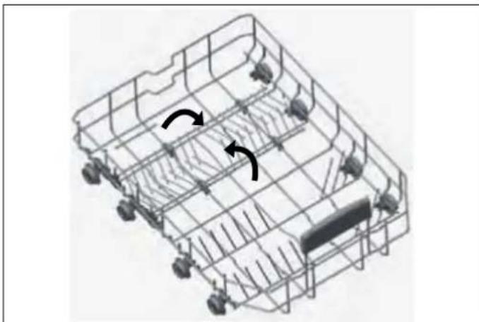 BERTAZZONI DW24T3IPT - DENTS PLIABLES DU PANIER INFÉRIEUR - 1