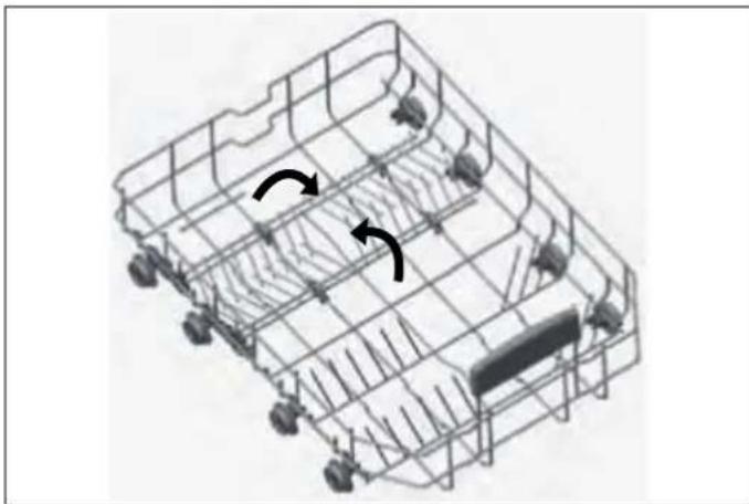 BERTAZZONI DW24T3IPV - PÚAS PLEGABLES DE LA CESTA INFERIOR - 1