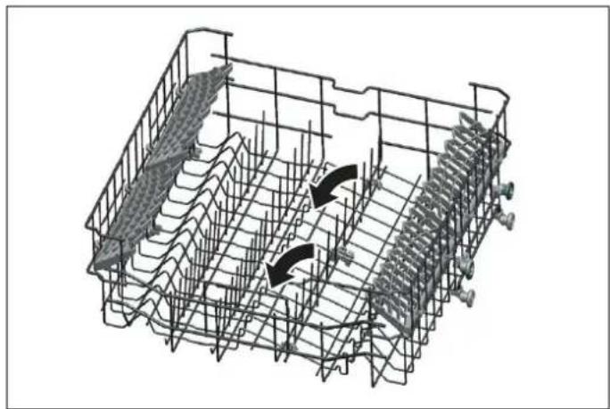BERTAZZONI DW24T3IPV - UPPER BASKET FOLDING TINES AND ÉTAGÈRES - 1
