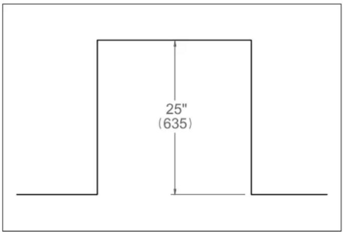 BERTAZZONI DW24T3IPV - CUTOUT DIMENSIONS - 1