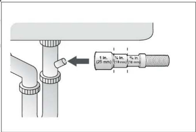 BERTAZZONI DW24T3IPV - DRAIN HOSE CONNECTION - 3