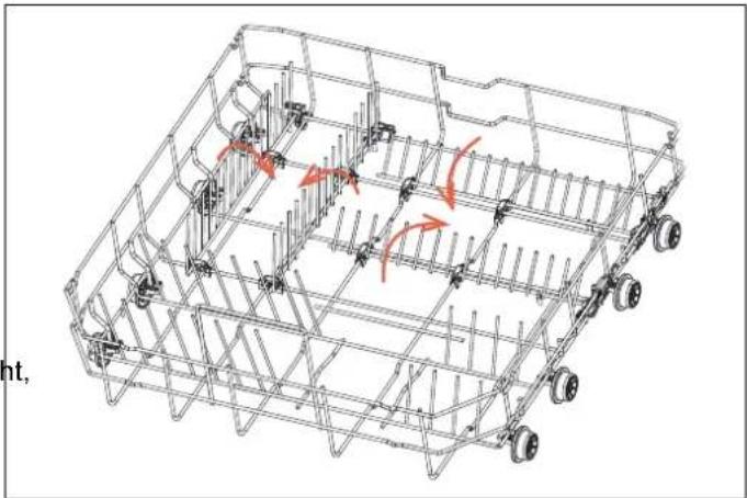 BERTAZZONI DW45S3IEPDC - LOWER BASKET FOLDING TINES - 1
