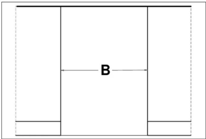 BERTAZZONI DW45S3IEPDC - DIMENSIONS DE L'OUVERTURE - 2