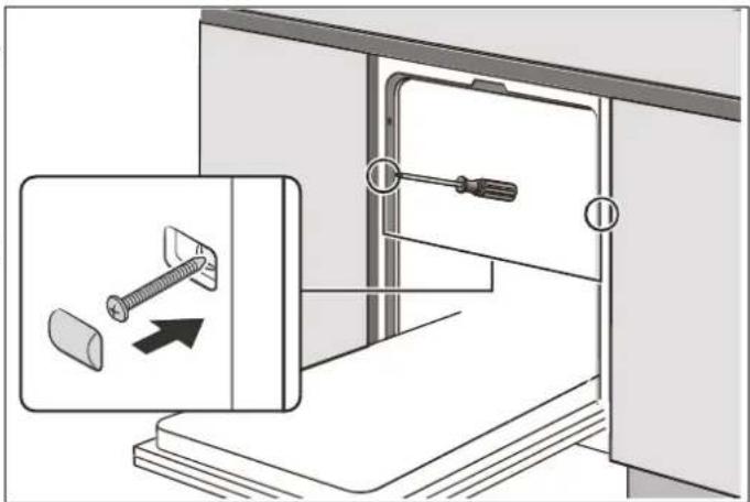 BERTAZZONI DW60S2IEPDV - ATT PLACERA DISKMASKINEN I ÖPPNINGEN - 2