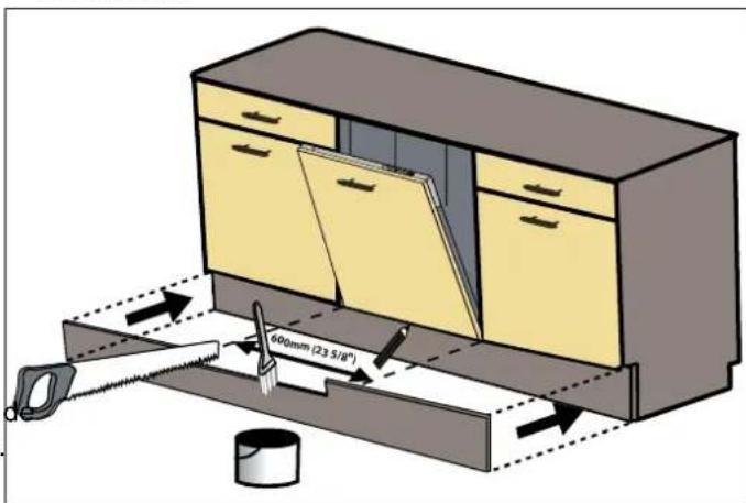 BERTAZZONI DW60S3IAPSP - WAARSCHUWING - 2