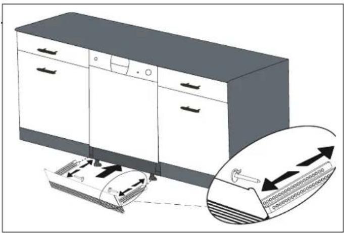 BERTAZZONI DW60T3IBPSC - ATTACHING THE KICKPLATE - 4