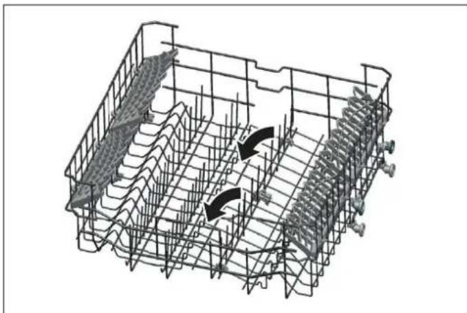 BERTAZZONI DW60S3IAPSC - UPPER BASKET FOLDING TINES AND ÉTAGÈRES - 1