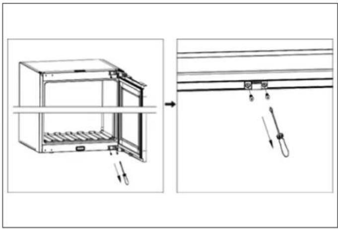BERTAZZONI RWC177B4TPNP - INVERSIONE DEL SENSO DI APERTURA DELLA PORTA - 2